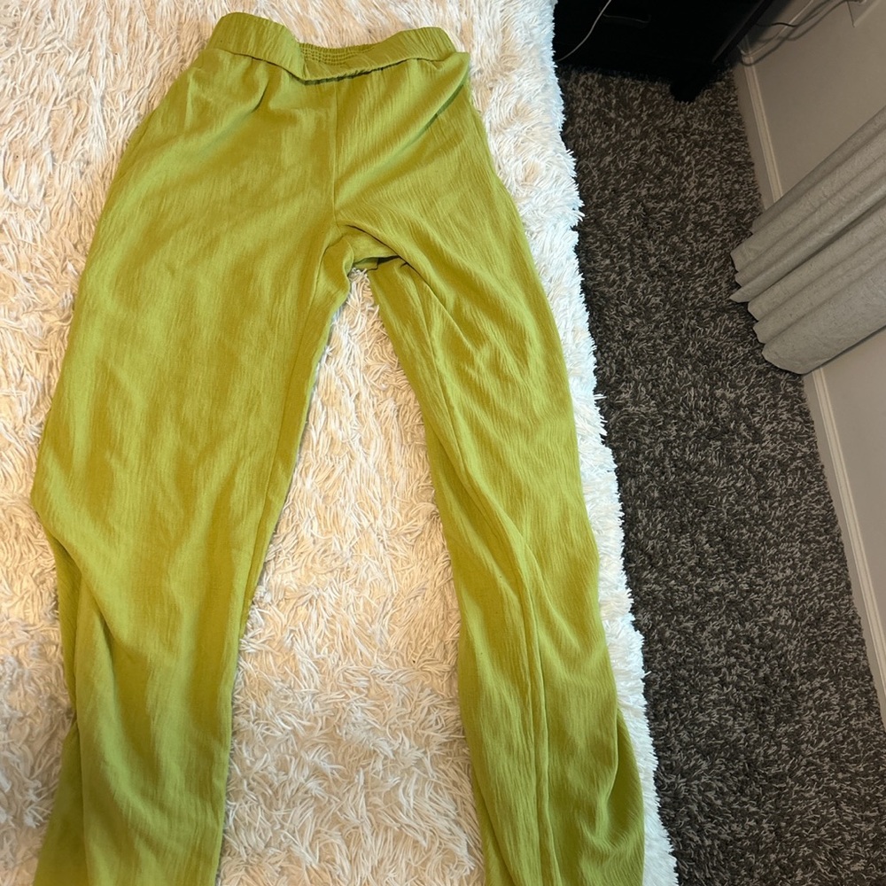 Lime green pants
